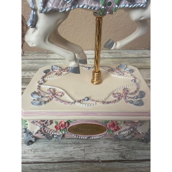 San Francisco Music Box Co Vanessa Carousel Horse Music Box Maureen Drdak Ltd Ed - Picture 7 of 17